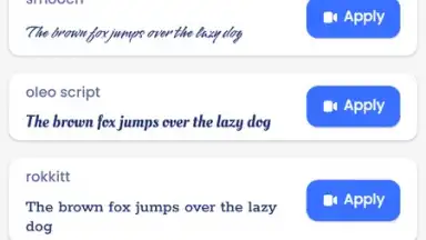 Captura de tela de Font Keyboard 2