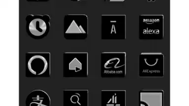 Captura de tela de Black Icon Pack Free 4