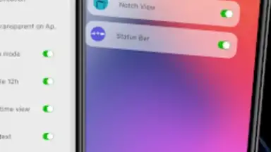 Captura de tela de iCenter iOS 17: X - Status Bar 1