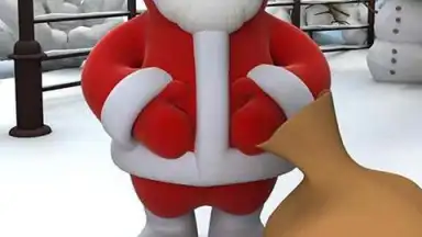 Captura de tela de Talking Santa 2