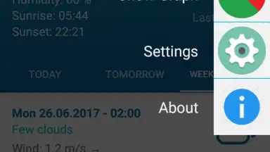 Captura de tela de Offline Weather Forecast 4
