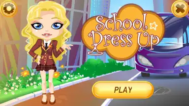 Captura de tela de School Dress Up 1