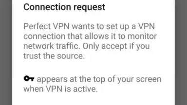 Captura de tela de Perfect VPN 8