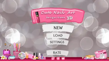 Captura de tela de Cute Nail Art Designs Game 3D 6
