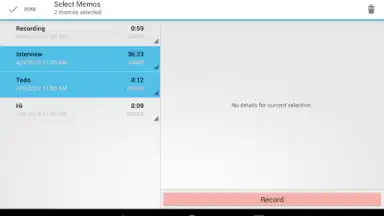 Captura de tela de Audio Memos 14