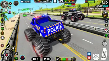 Captura de tela de Police Monster Truck Car Games 4