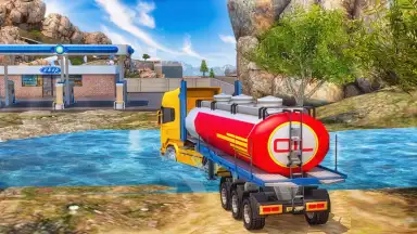 Captura de tela de Oil Tanker Transport Offroad Truck Driver 1