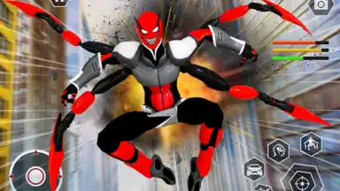 Captura de tela de Black Spider Rope Superhero 6