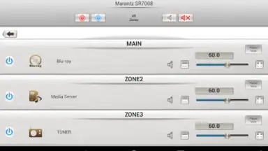 Captura de tela de Marantz Remote App 4