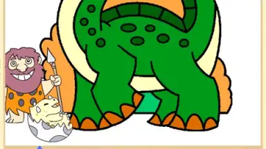 Captura de tela de Dino Coloring Game 12