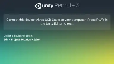 Captura de tela de Unity Remote 5 1