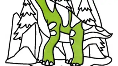 Captura de tela de Dino Coloring Game 6