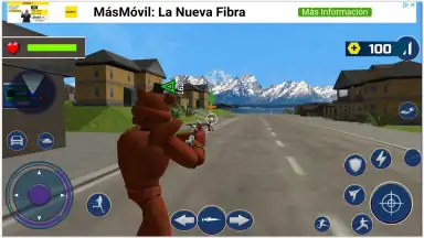 Captura de tela de Bear Rope Hero Vice Town 9
