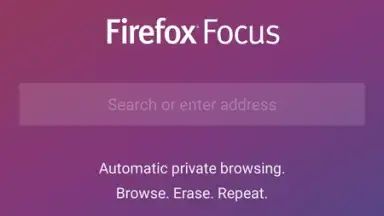 Captura de tela de Firefox Focus 1