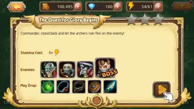 Captura de tela de Heroes Legend: Idle Battle War 6