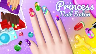 Captura de tela de Nail Salon Game Girls Nail art 4