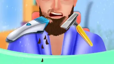 Captura de tela de Barber Salon Beard & Hair Game 3
