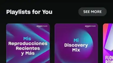 Captura de tela de Amazon Music 1