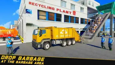 Captura de tela de Offroad Truck Simulator - Garbage Truck Game 6