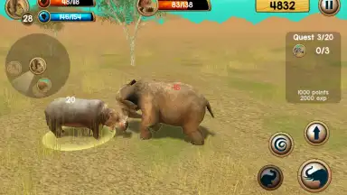 Captura de tela de Wild Elephant Sim 3D 3