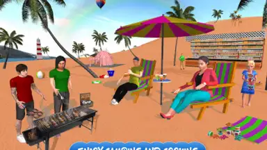 Captura de tela de Virtual Family Summer Vacation 5
