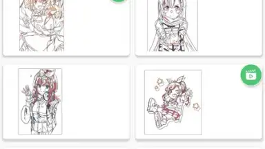 Captura de tela de Anime - Paint by Numbers 5