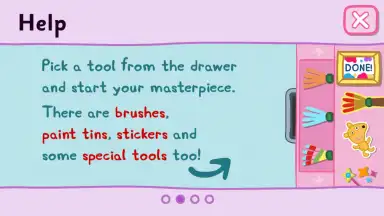 Captura de tela de Peppa's Paintbox 1