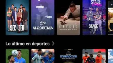 Captura de tela de RTVE Play 30