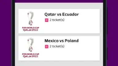 Captura de tela de FIFA World Cup 2022™ Tickets 1