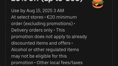Captura de tela de Uber Eats 10