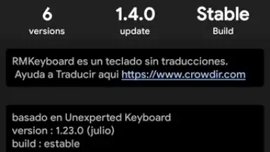 Captura de tela de RM Keyboard 1
