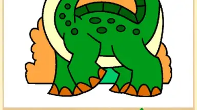 Captura de tela de Dino Coloring Game 2