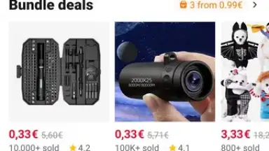 Captura de tela de AliExpress 5