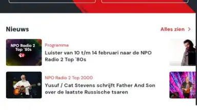 Captura de tela de NPO Radio 2 1