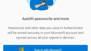 Captura de tela de Microsoft Authenticator 15