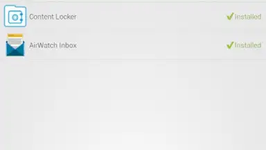 Captura de tela de AirWatch Agent 4
