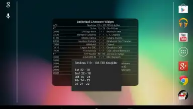 Captura de tela de Basketball Livescore Widget 20