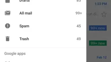 Captura de tela de Gmail GO 6