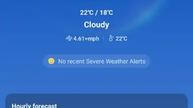 Captura de tela de Live Weather: Radar & Widgets 2