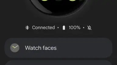 Captura de tela de Google Pixel Watch 2