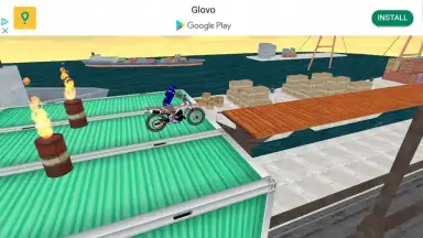 Captura de tela de Bike Stunt Ramp Race 3D 6