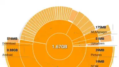 Captura de tela de Disk Usage & Storage Analyzer 4
