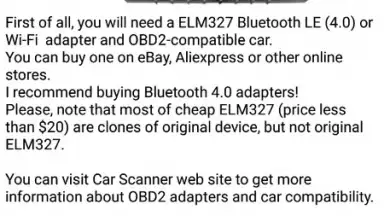 Captura de tela de Car Scanner ELM OBD2 1