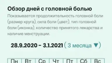 Captura de tela de Компас мигрени 1