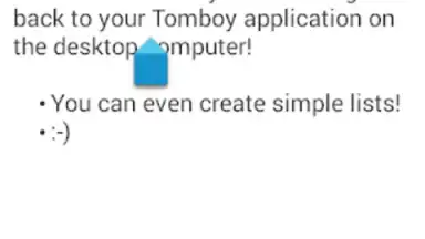 Captura de tela de Tomdroid 6