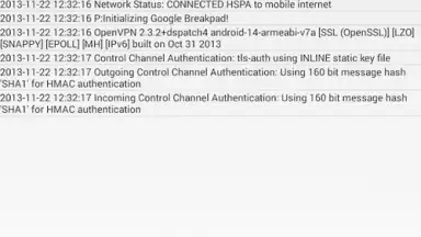 Captura de tela de OpenVPN 8