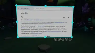 Captura de tela de Firefox Reality 3