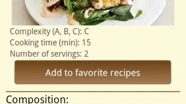 Captura de tela de Delicious recipes 1
