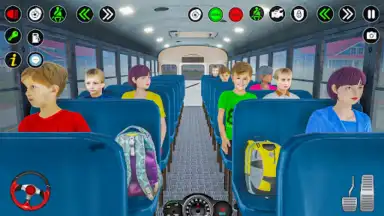 Captura de tela de School Bus Driving Games 3D 7