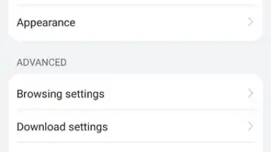 Captura de tela de HUAWEI Browser 7